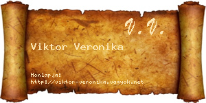 Viktor Veronika névjegykártya