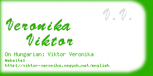 veronika viktor business card